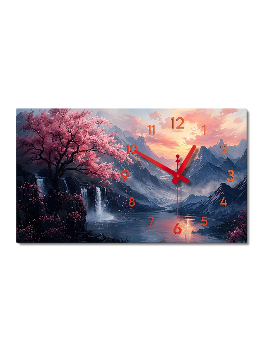 Картина с часами 35х60 см
