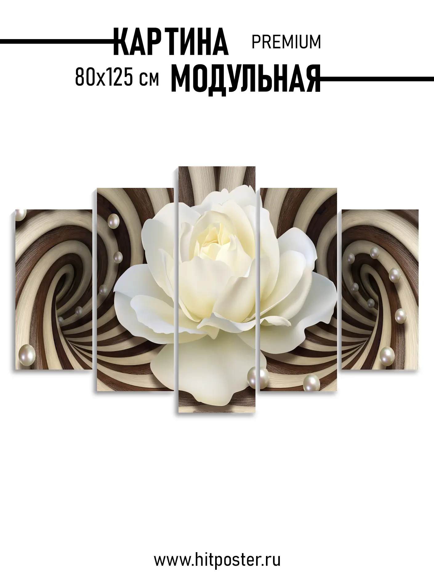 Картина модульная 80х125 см.